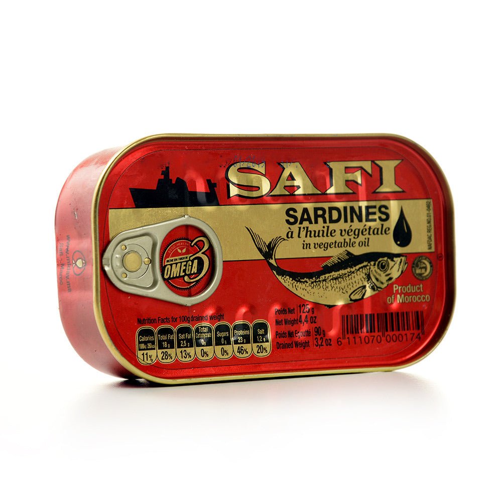 Sardines Safi à l'huile végétale 125g