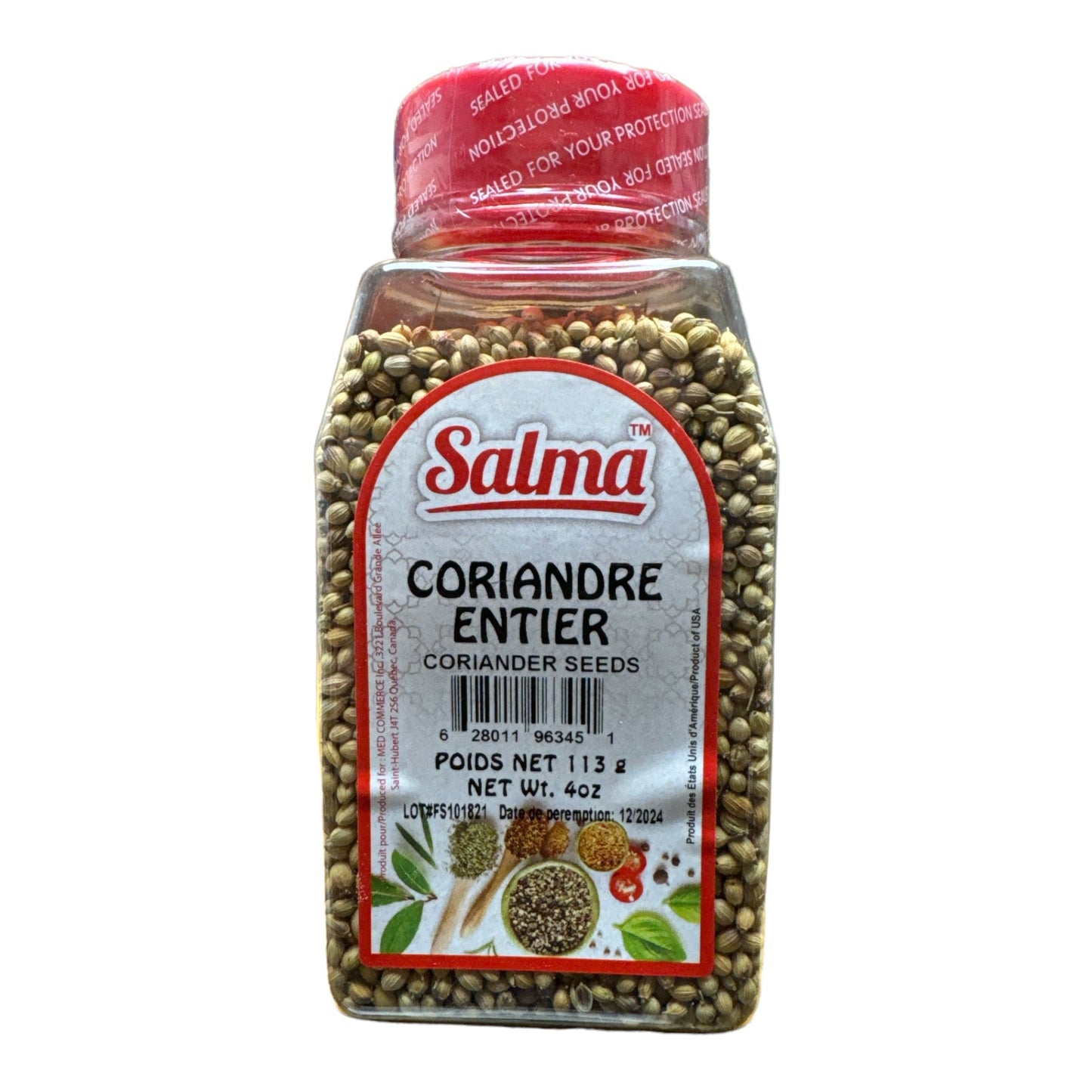 Salma Graines de Coriandre Pure 113g