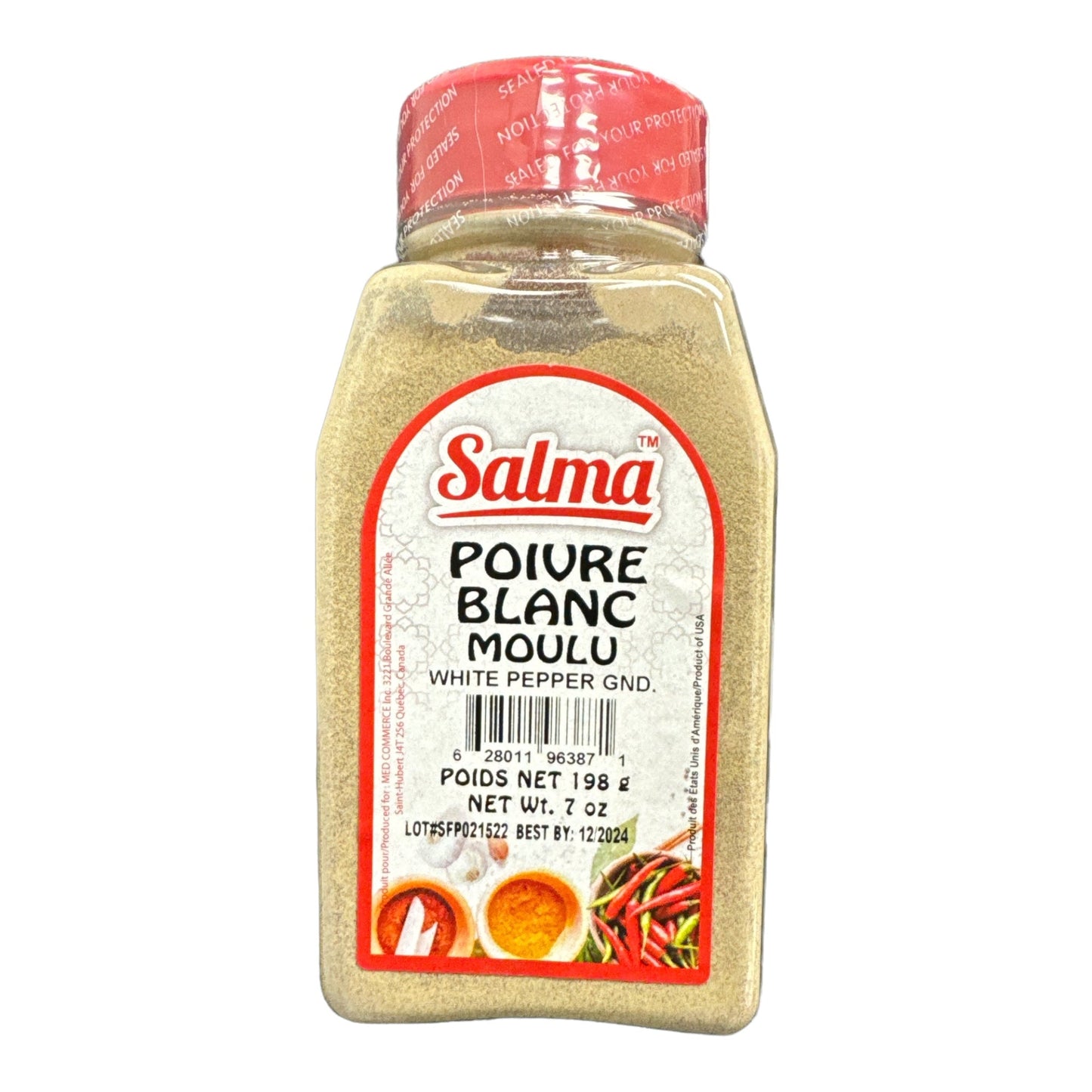 Poivre blanc Salma 198g