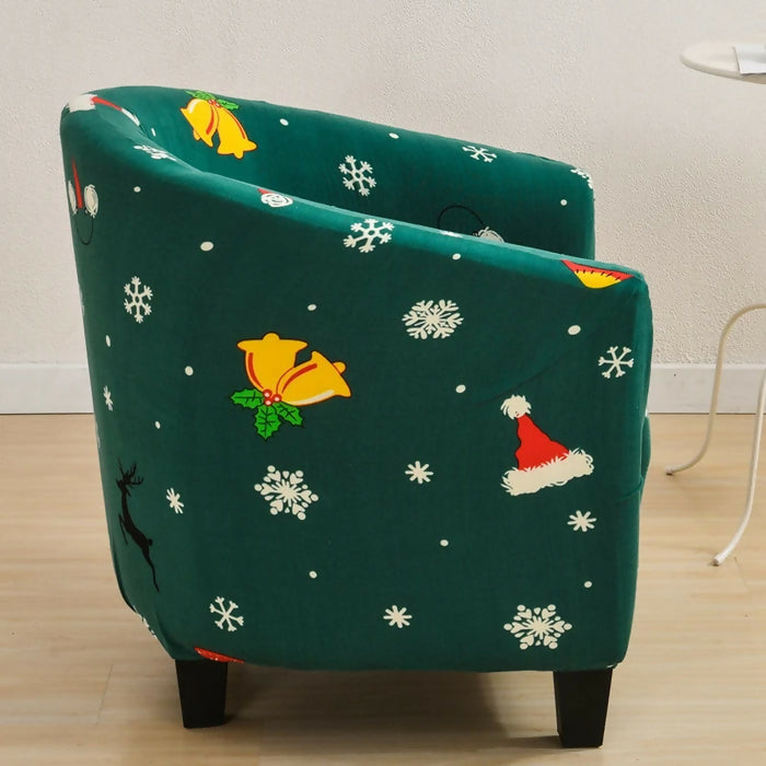 Anyhouz Sofa Cover Green Christmas Design Dust Proof Chair Tub Slipcover Home Decor