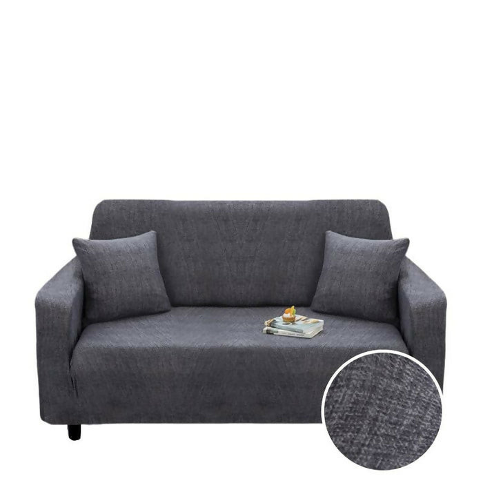 Anyhouz Sofa Cover Plain Gray Style and Protection For Living Room