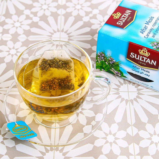 SULTAN Tisane Collection After Meals: Caraway, Rosemary & Peppermint – 5 Pack (20 Bags Each) FOODS ZaytunaMart.ca
