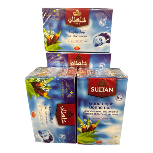 SULTAN Tisane Good Night Collection: Liquorice, Mint & Verbena - 5 Pack (20 Bags Each) FOODS ZaytunaMart.ca