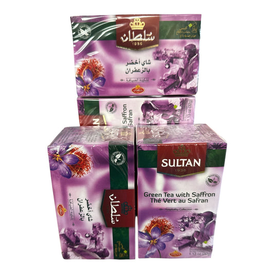 SULTAN Tisane Green tea with Saffron-5 Pack (20 Bag Each) FOODS ZaytunaMart.ca