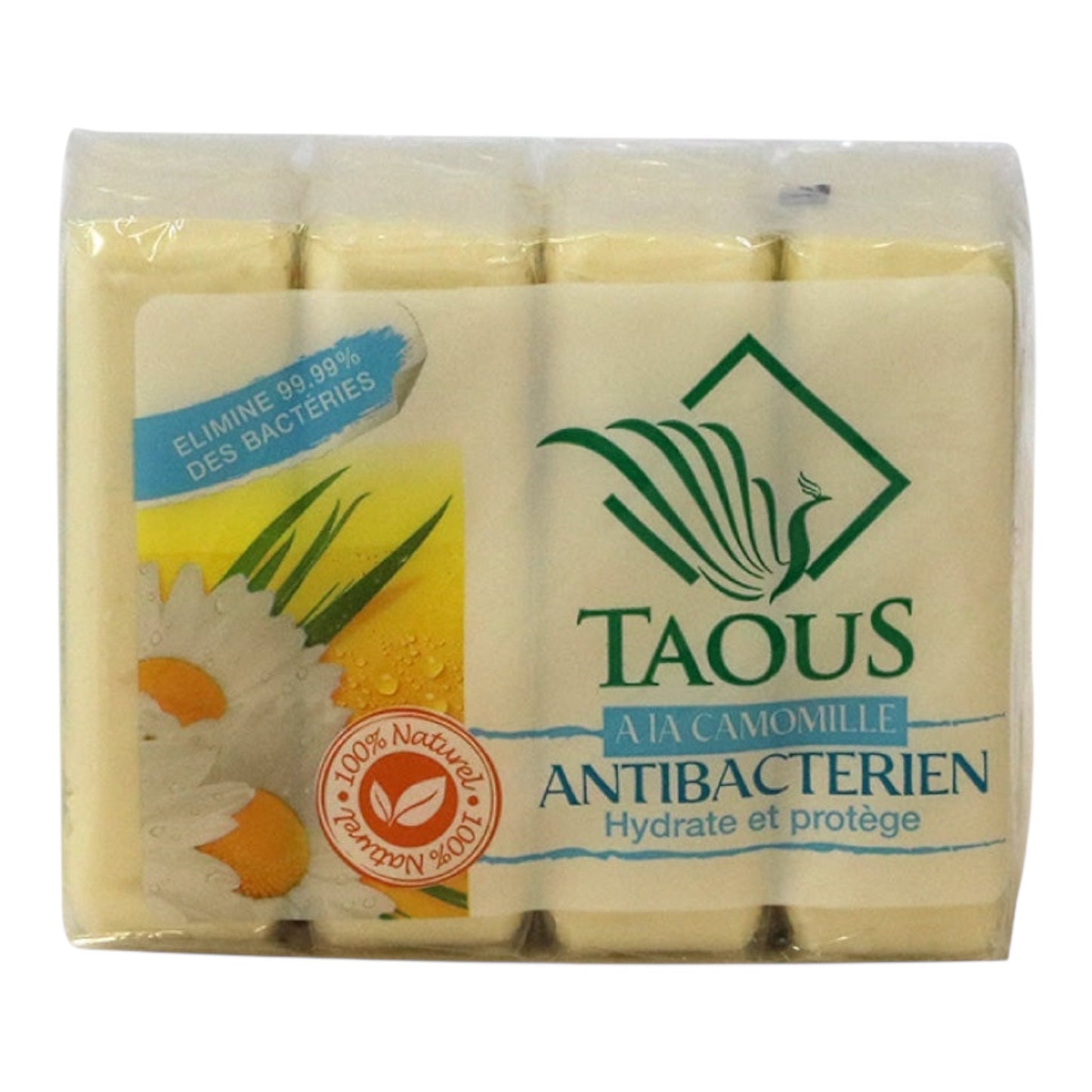 TAOUS Moroccan Soap Antibacterial Savon 4x125g - ZaytunaMart.ca