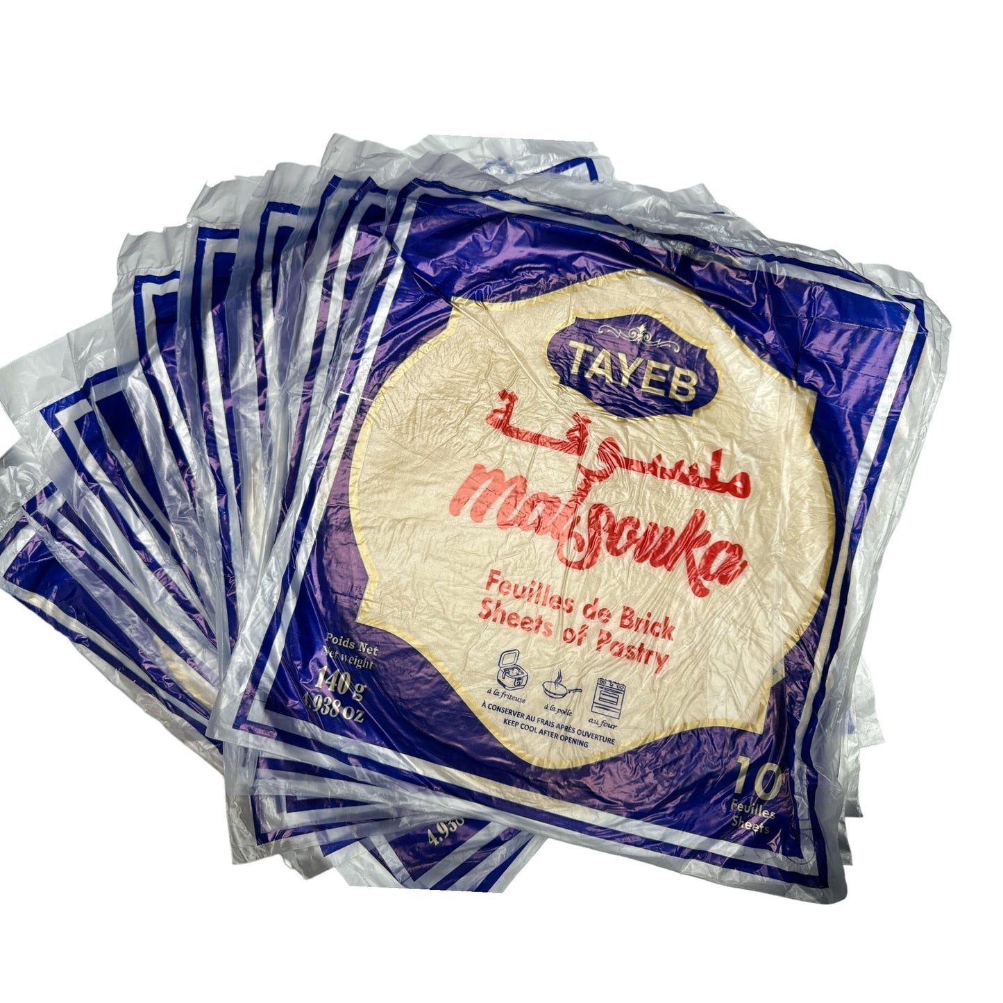 Feuilles de bricks Tayeb Malsouka Dioul PAQUET DE 10 (10 x 170g)