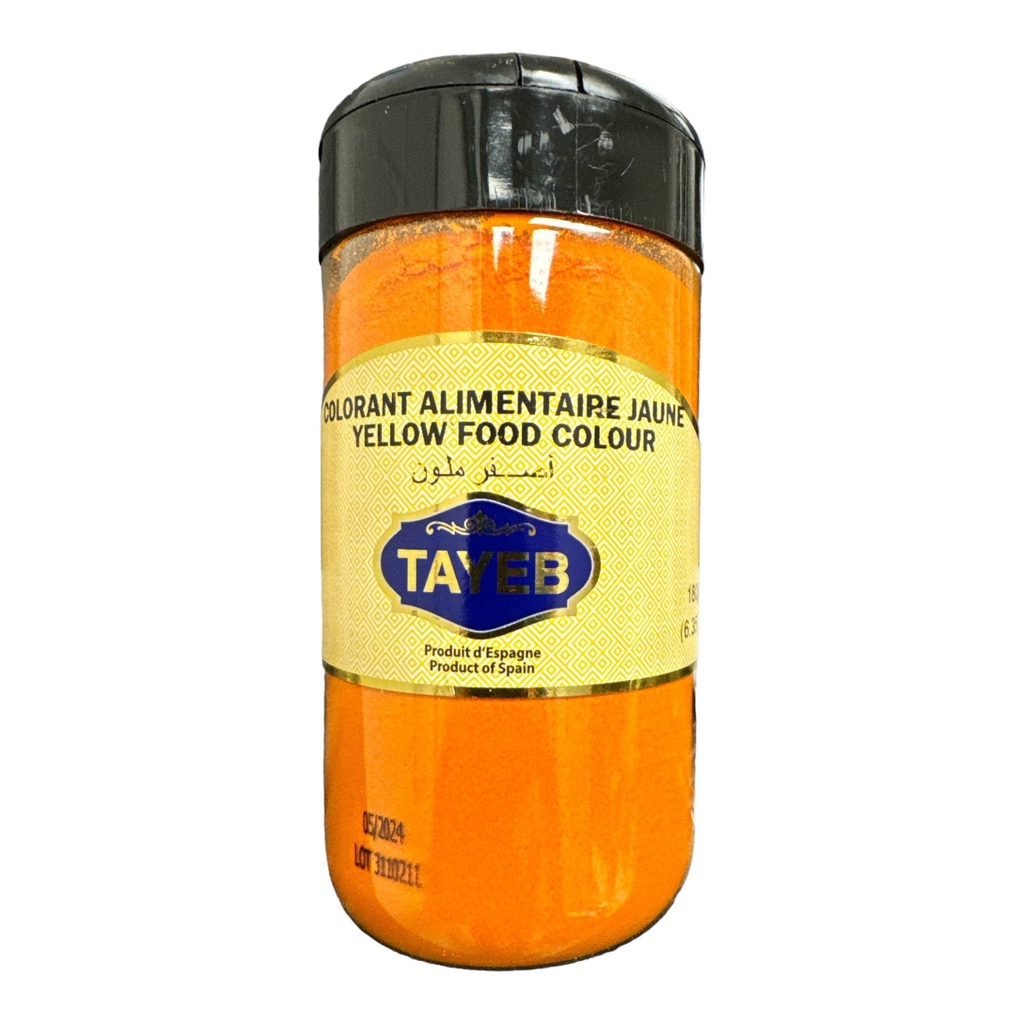 Colorant alimentaire jaune Tayeb Spice 180g