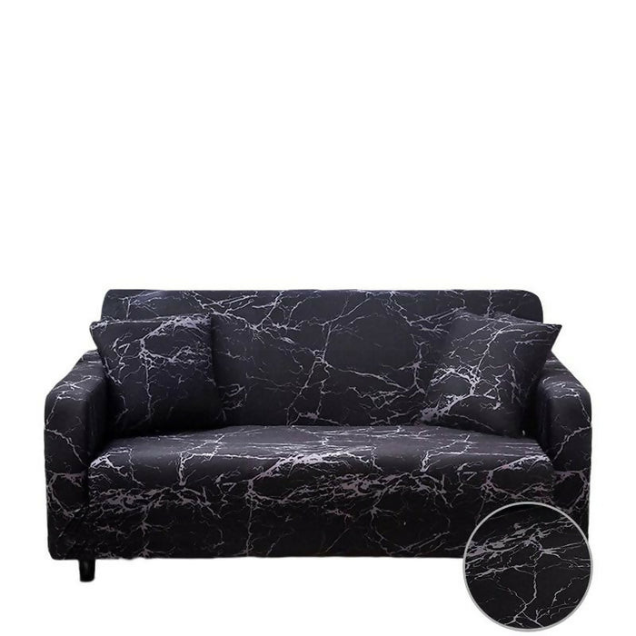 Anyhouz Sofa Cover Marble Black Style and Protection For Living Room