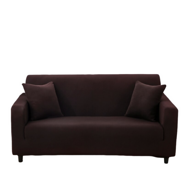 Anyhouz Sofa Cover Plain Coffee Style and Protection