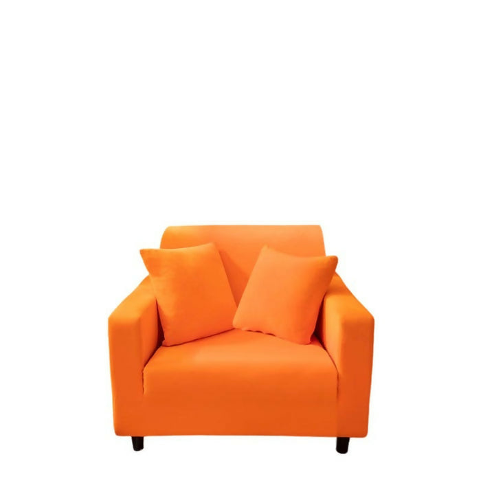 Anyhouz Sofa Cover Plain Orange Style and Protection
