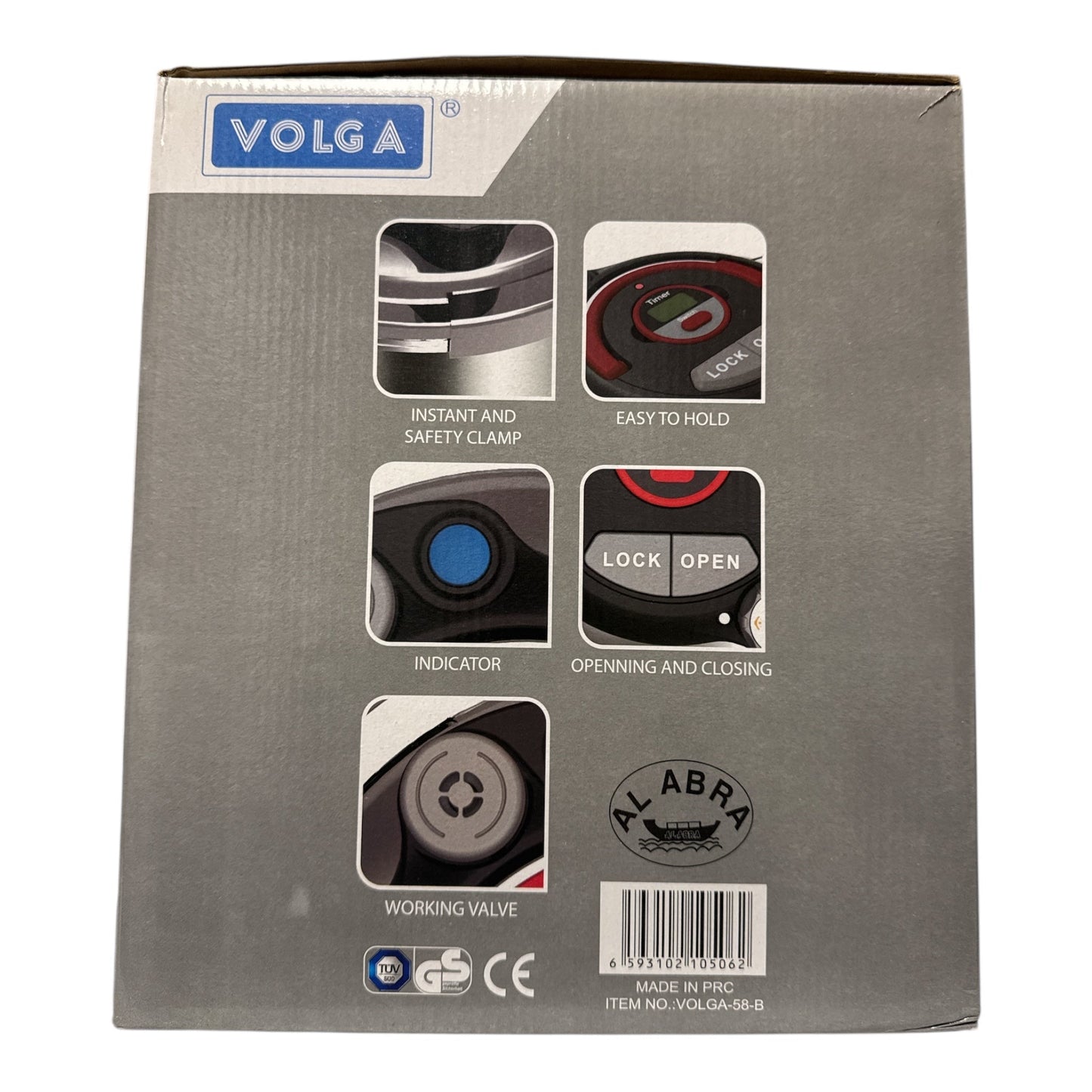 Autocuiseur en acier inoxydable Volga 7 L – Acier 18/10, compatible induction