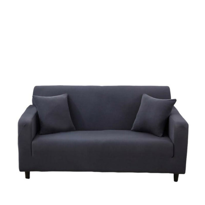 Anyhouz Sofa Cover Plain Dark Grey Style and Protection