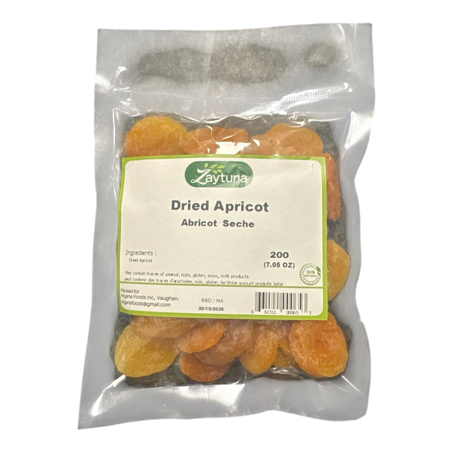 Abricots secs Zaytuna 200g
