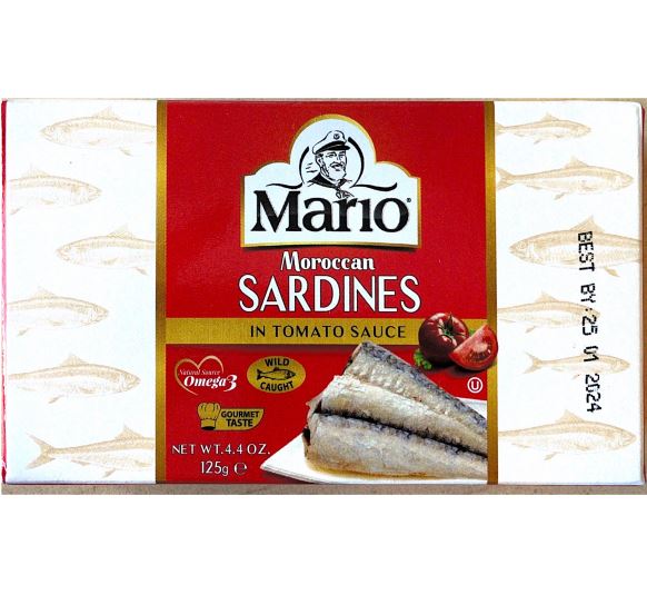 MARIO SARDINES A LA SAUCE TOMATE 125gr