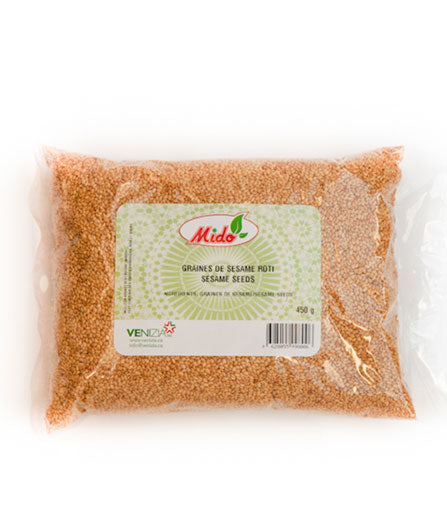 MIDO GRAINES DE SESAMES Rôties 450gr SACHET (Roasted Sesame Seeds)