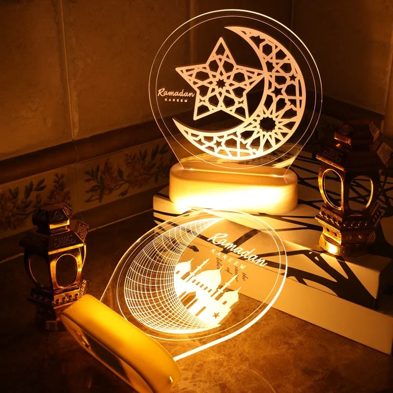 Ramadan LED 3D Lamp Decoration Moon and Castle
