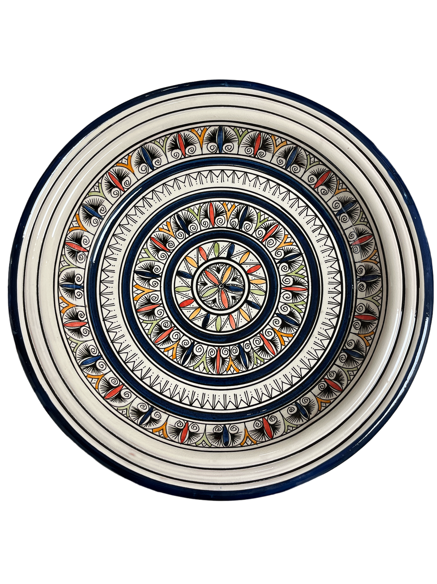 Kasriya Clay Plate Guessaa Decorated 40 cm