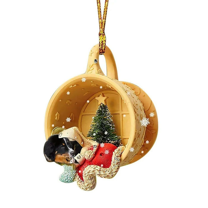 Anyhouz Christmas Dog Hanging Pendant Ornaments Decor