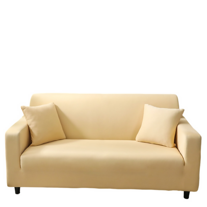 Anyhouz Sofa Cover Plain Beige Style and Protection