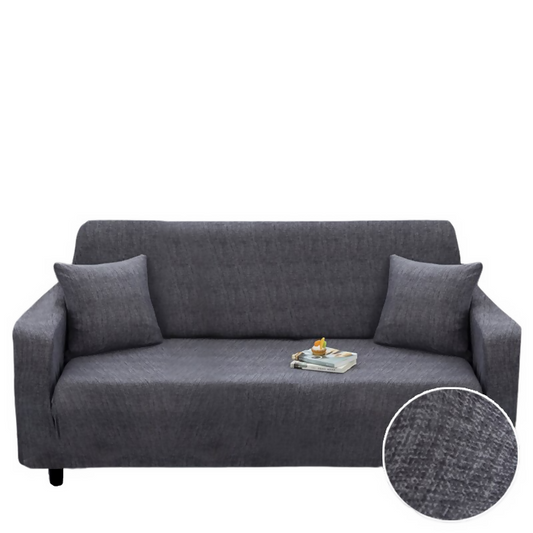 Anyhouz Sofa Cover Plain Gray Style and Protection For Living Room