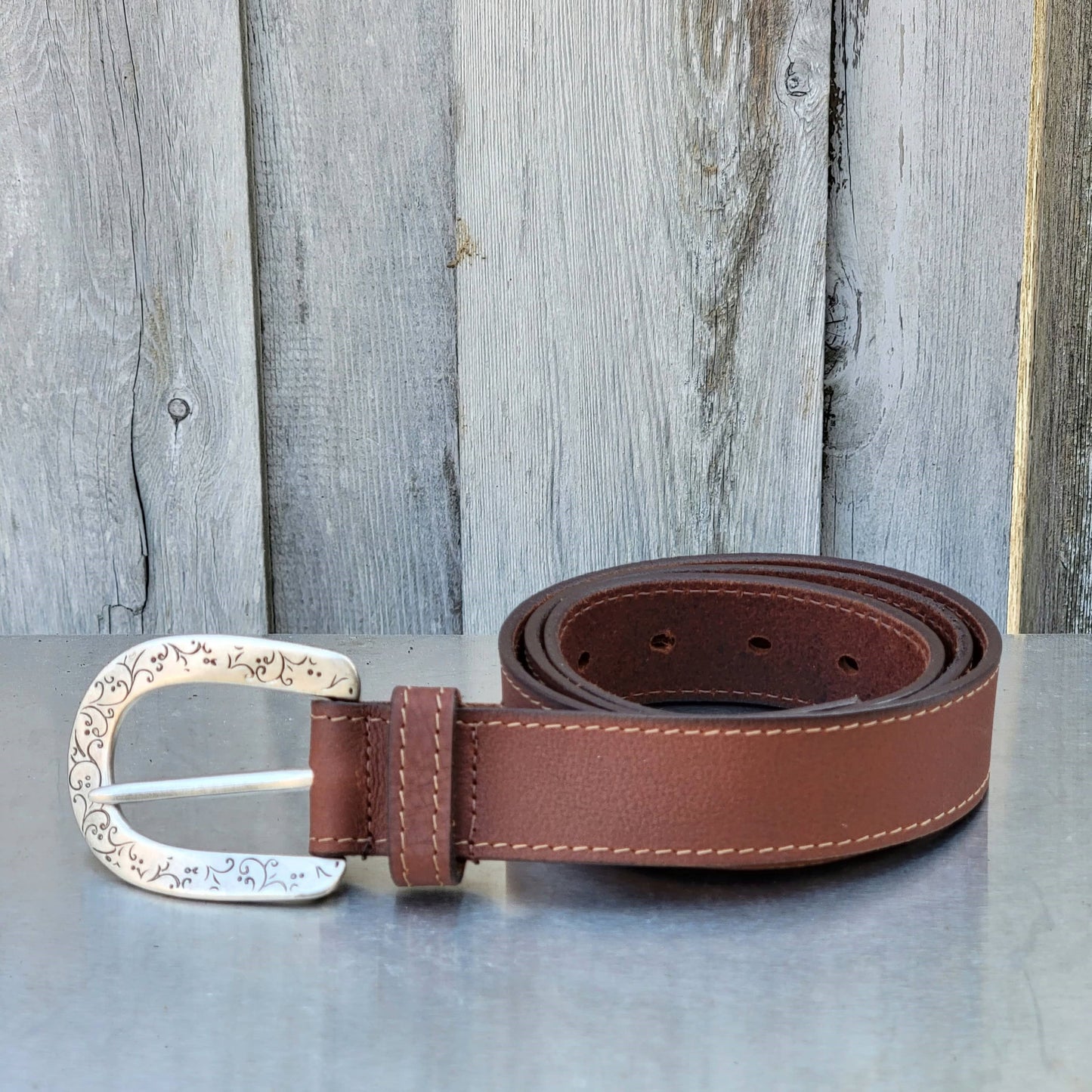 Jolene - Western Full Grain Leather Belt Made in Canada