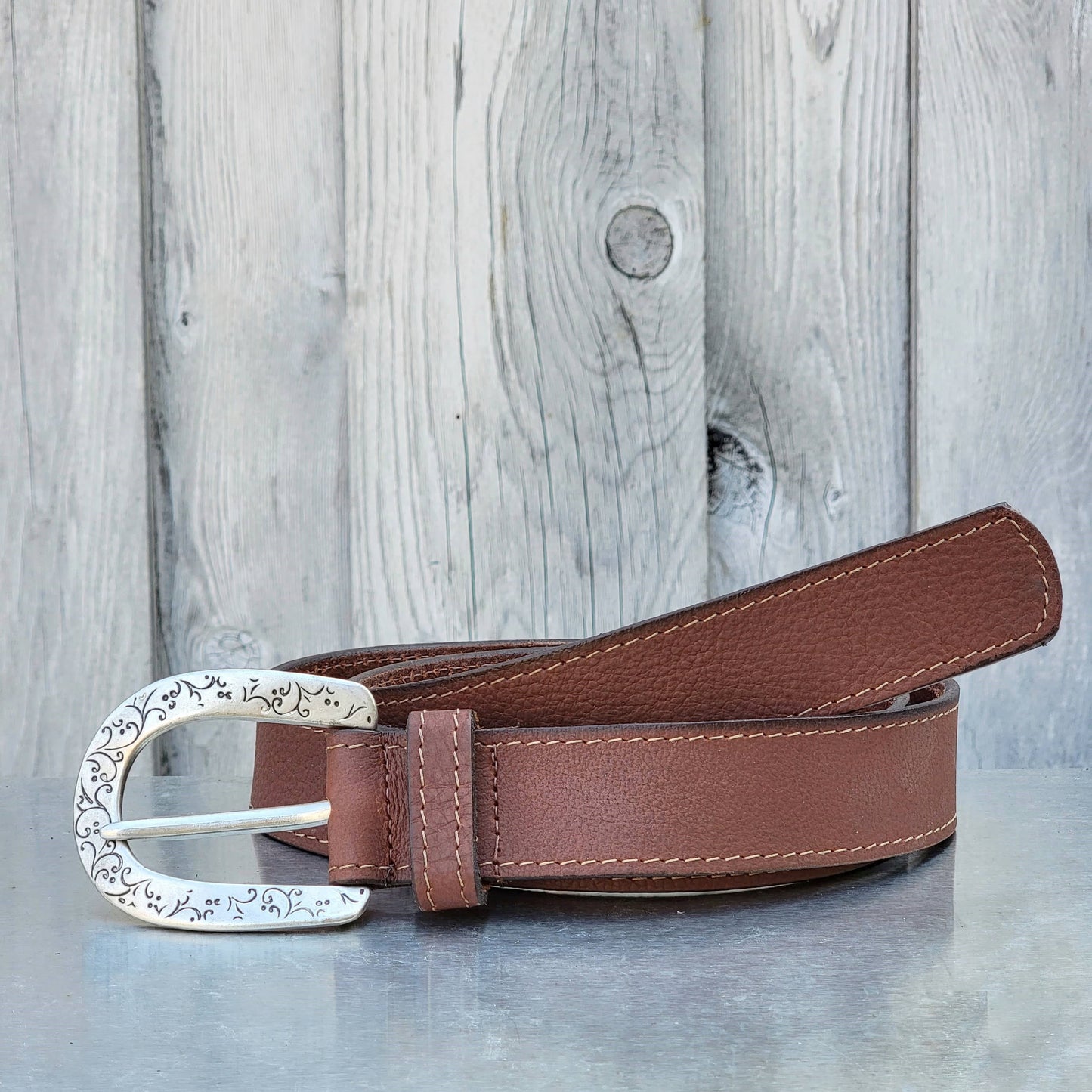 Jolene - Western Full Grain Leather Belt Made in Canada