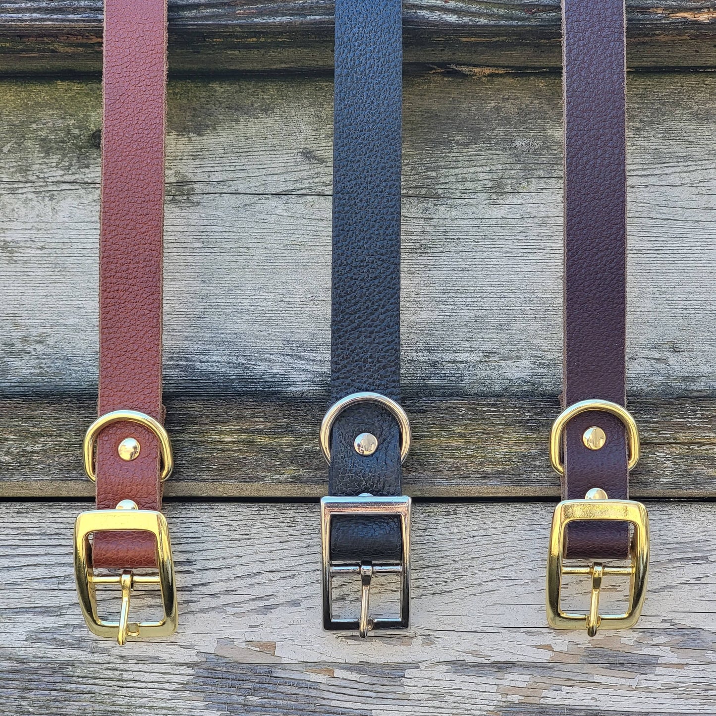 Rover - Classic Cognac Full-Grain Leather Dog Collar