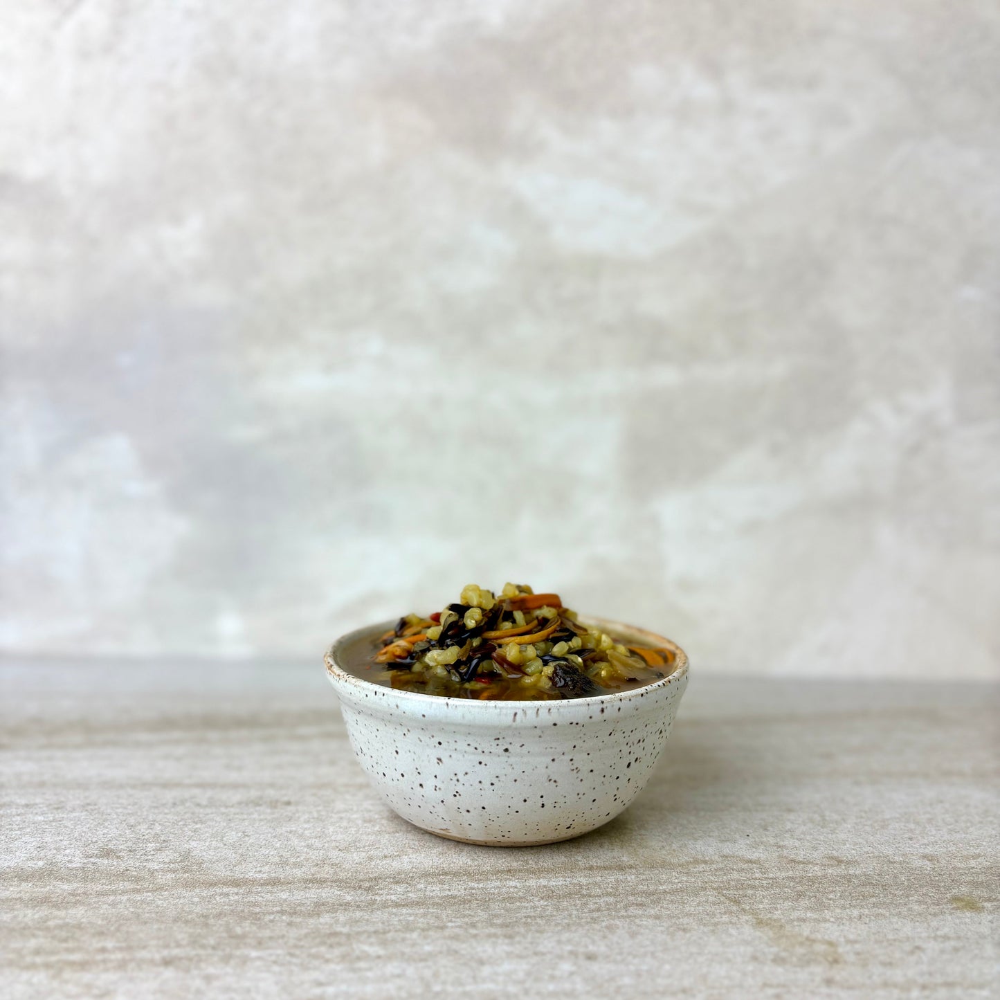 FORAGER’S SOUP: WILD RICE AND MUSHROOMS