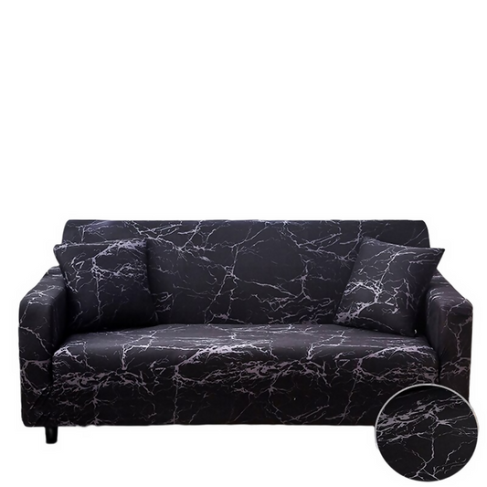 Anyhouz Sofa Cover Marble Black Style and Protection For Living Room