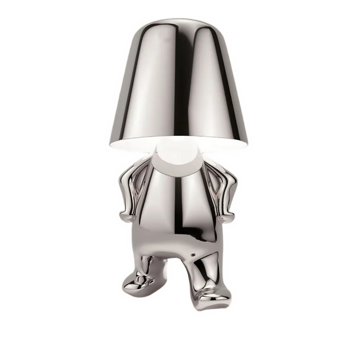 Anyhouz Hotel Lightning Lamp Rechargeable Silver Little Man