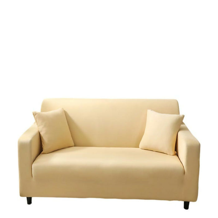 Anyhouz Sofa Cover Plain Beige Style and Protection