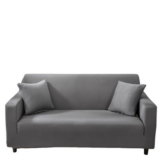 Anyhouz Sofa Cover Plain Grey Style and Protection