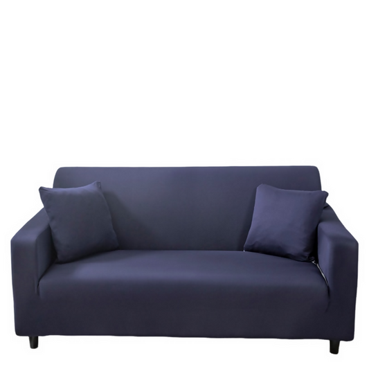 Anyhouz Sofa Cover Plain Navy Blue Style and Protection