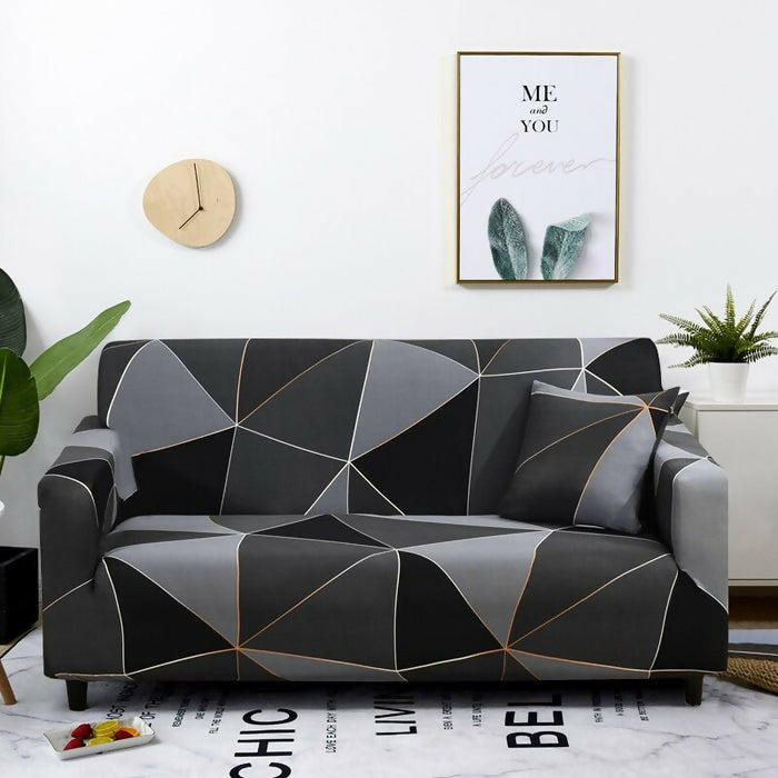 Anyhouz Cover Gray Triangular Geometric Style and Protection For Living Room