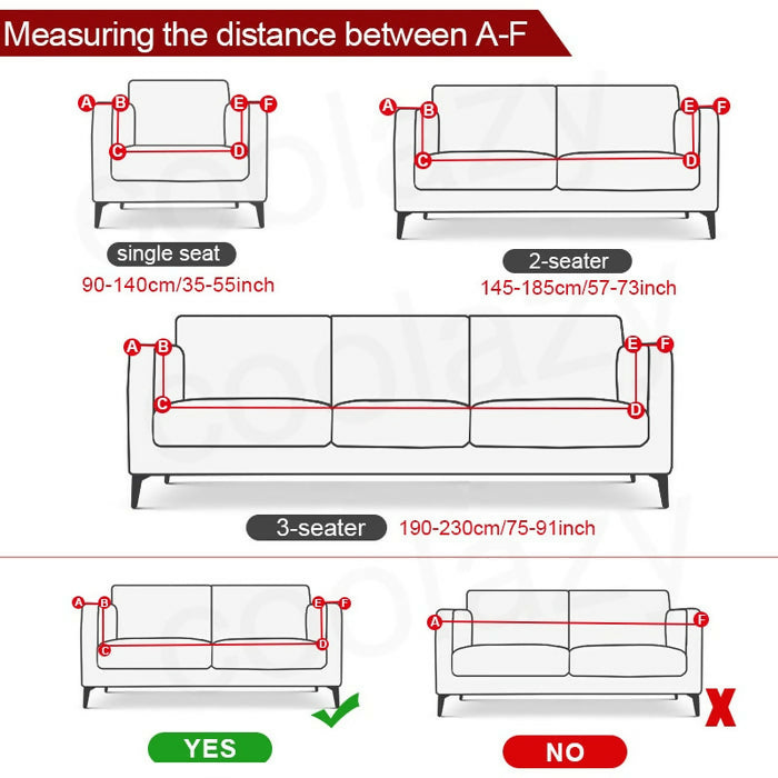 Anyhouz Sofa Cover Plain Bean Paste Red Style and Protection