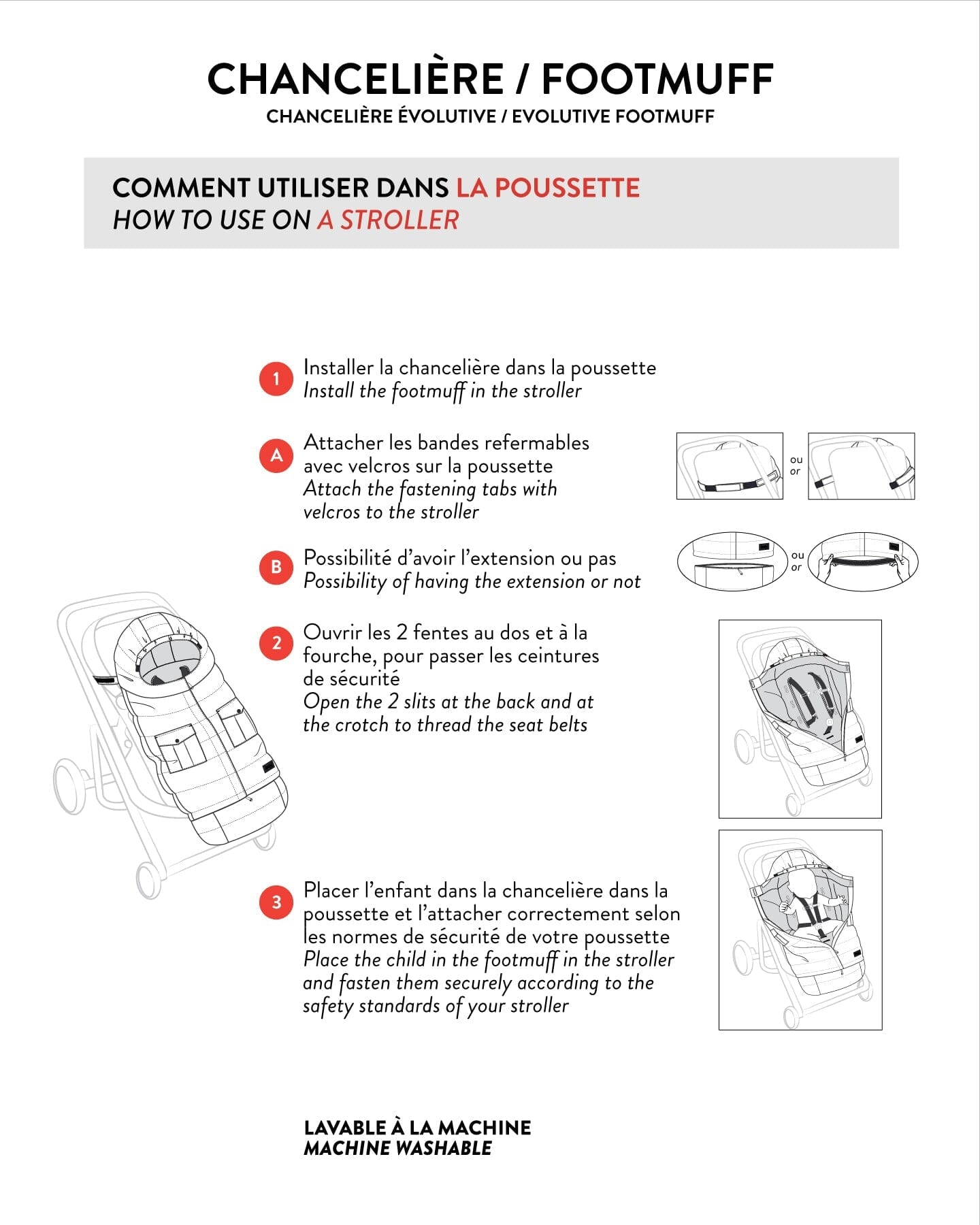 Evolutive Baby Footmuff Designed For Car Seat And Stroller Chanterelle