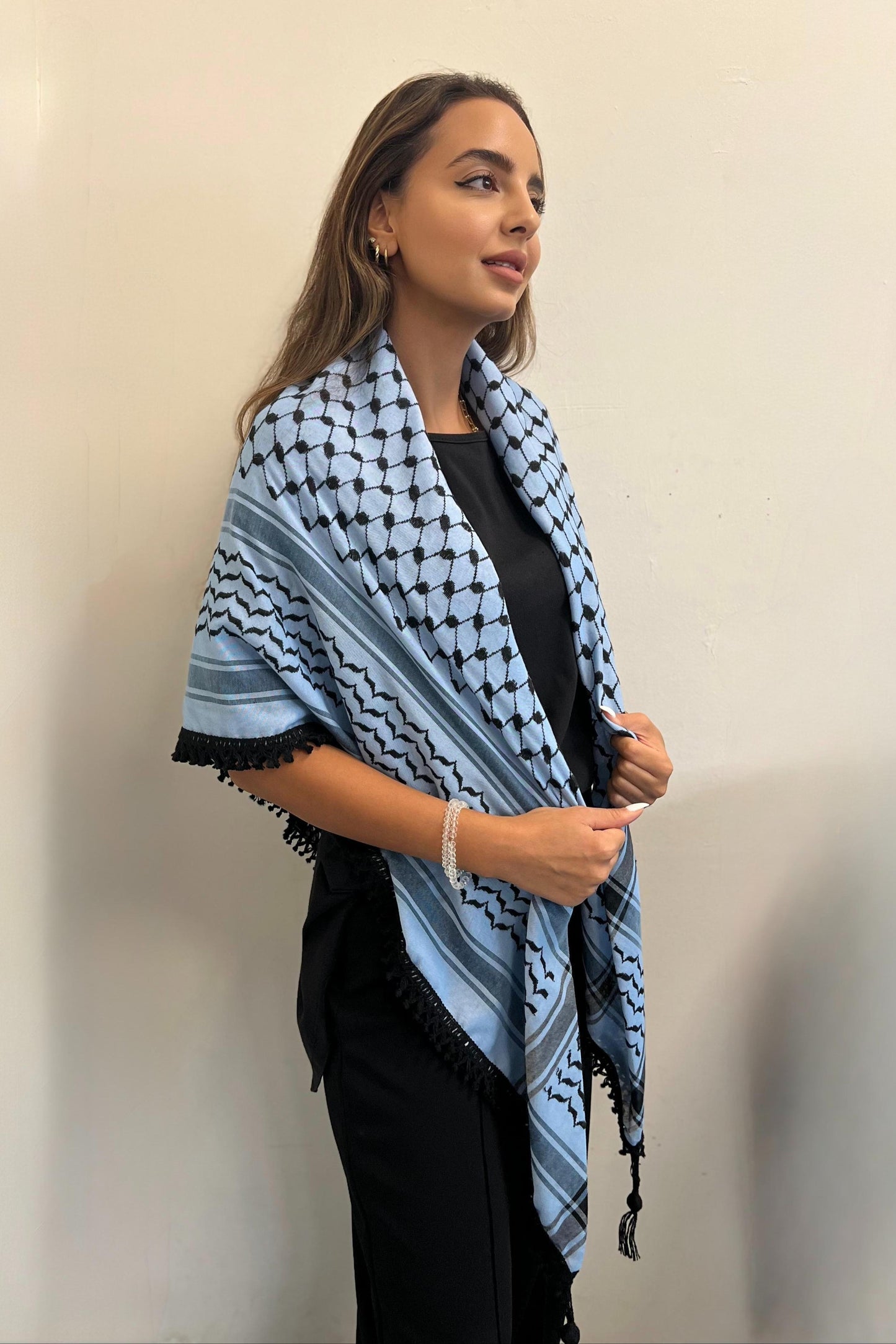 Echoes – Blue Mirage Kufiya (Keffiyeh) | Made in Jordan