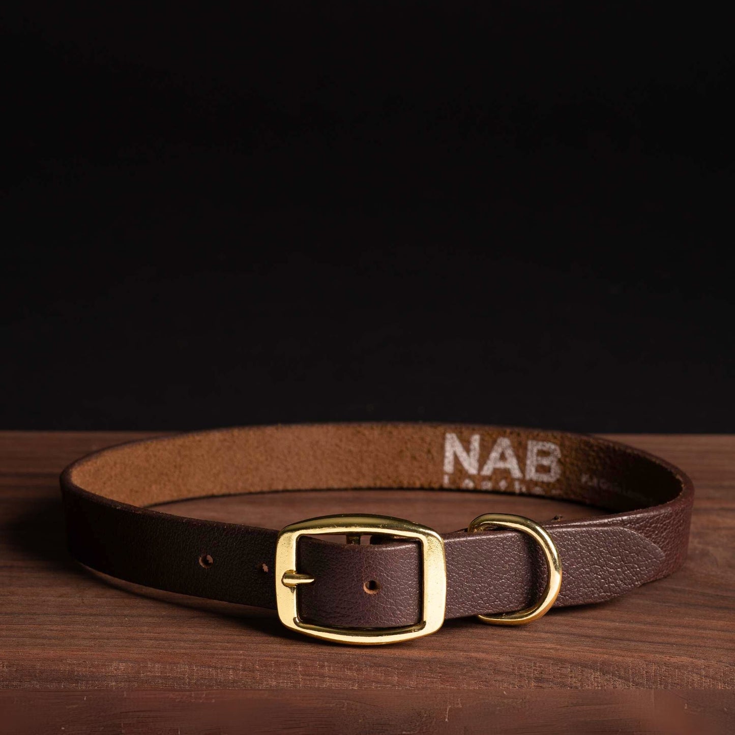 Rover - Classic Cognac Full-Grain Leather Dog Collar