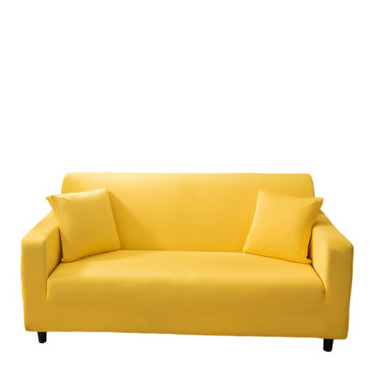 Anyhouz Sofa Cover Plain Yellow Style and Protection