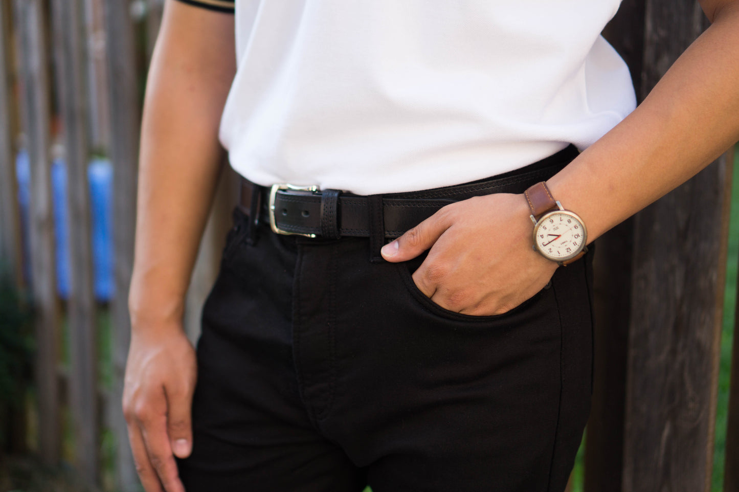 The Milestone Belt - Brown Formal 100% Real Leather Belt Made in Canada