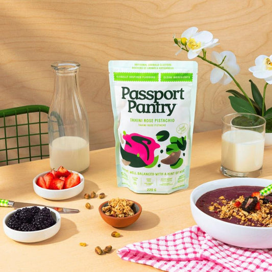 Tahini Rose Pistachio | Granola Clusters
