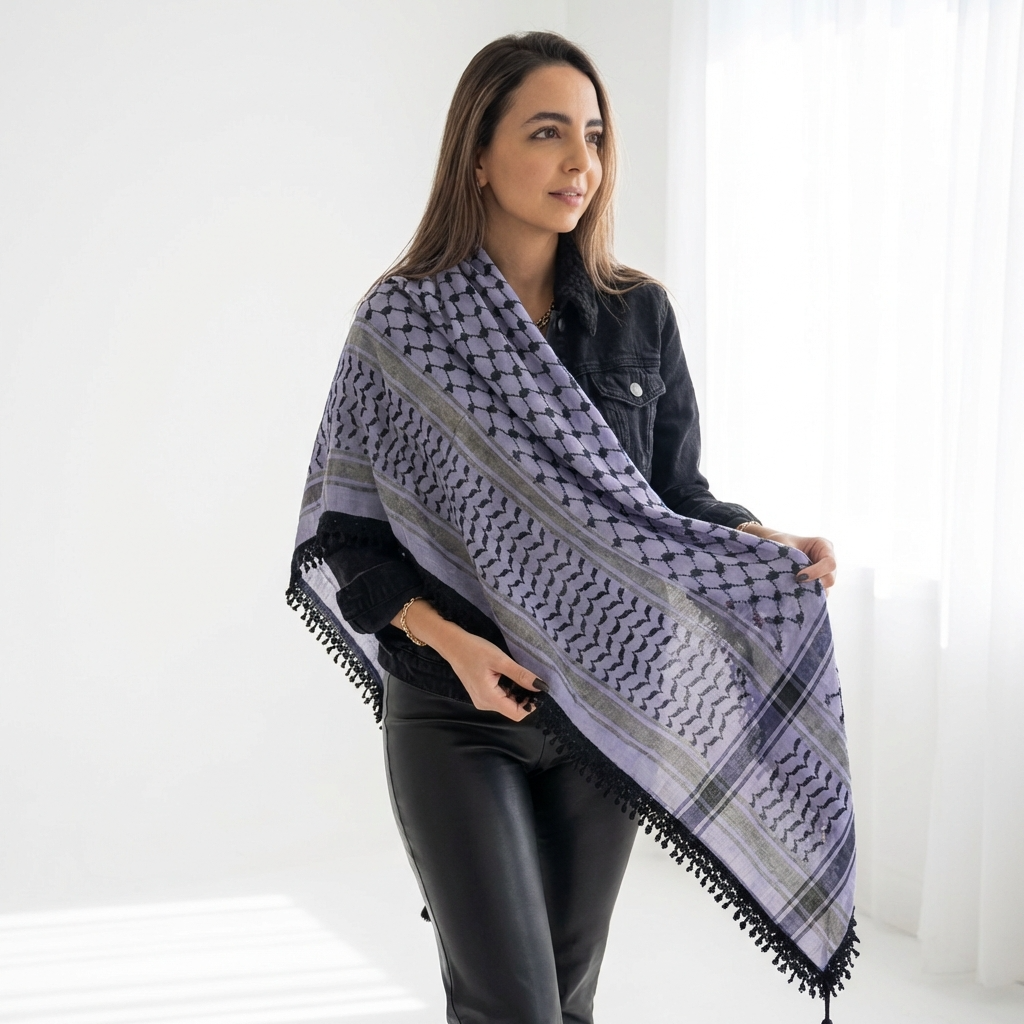 Echoes Kufiya – Lavender