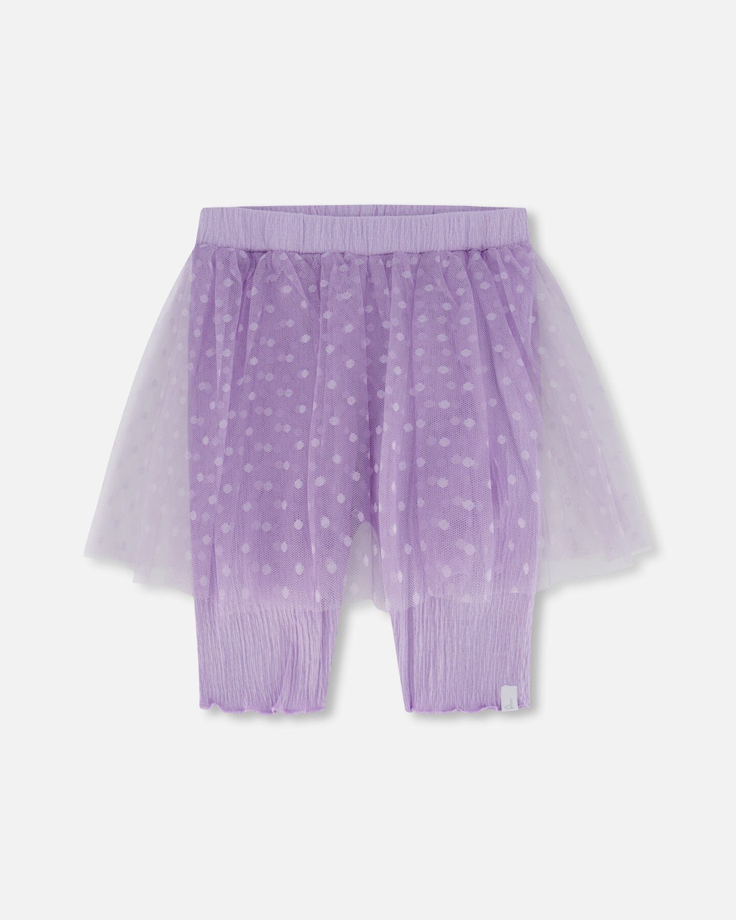Biker Short With Mesh Skirt Lilac