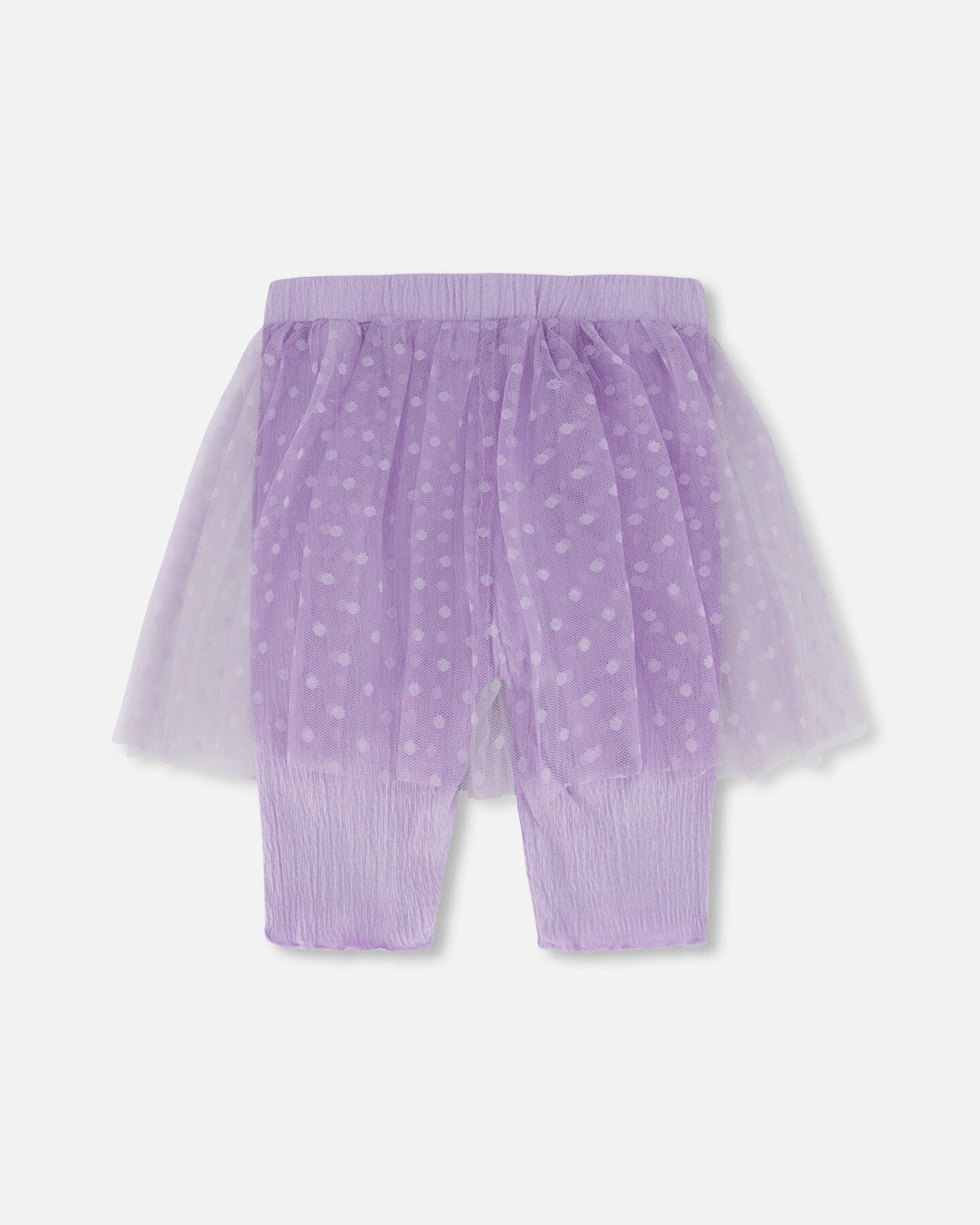 Biker Short With Mesh Skirt Lilac