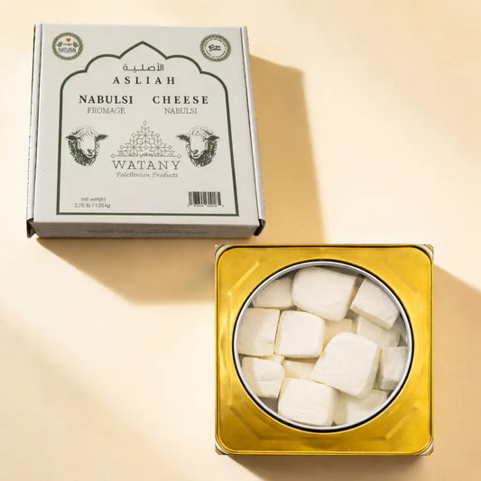 Fromage Asliah Nabulsi 1,25 kg – Fromage palestinien au lait de brebis en saumure