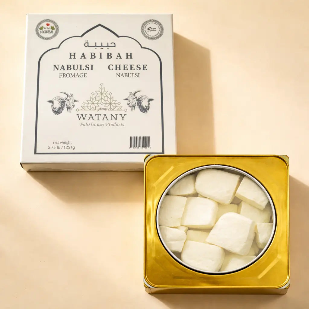 Habibah Nabulsi Cheese 1.25kg – Sheep & Goat Milk Cheese in brine