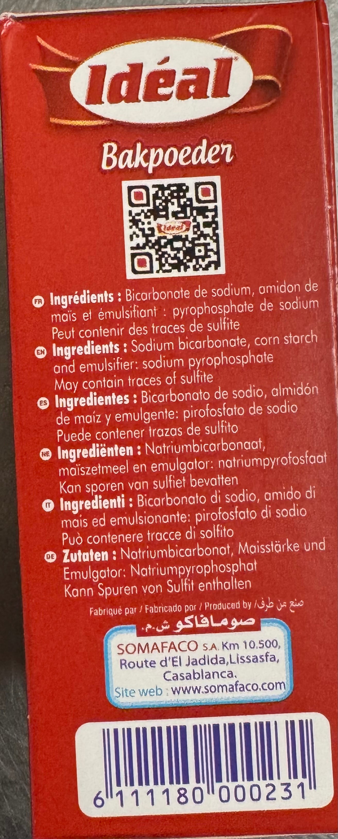 IDEAL Baking Powder 10x8g FOODS ZaytunaMart.ca