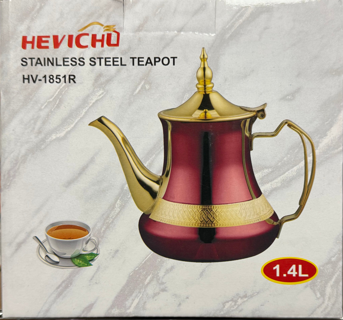 HEVICHO Stainless Steel Teapot (Théière) 1.4L