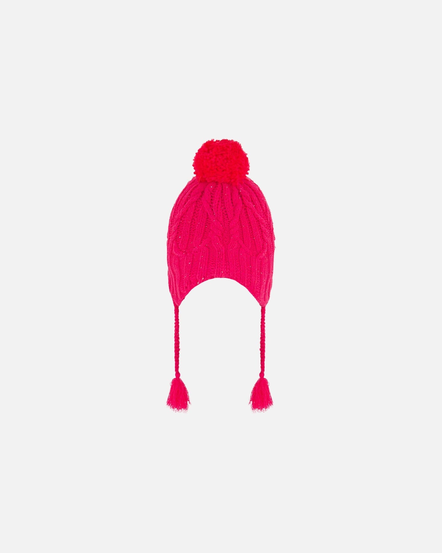 Peruvian Knit Hat Fuschia Pink