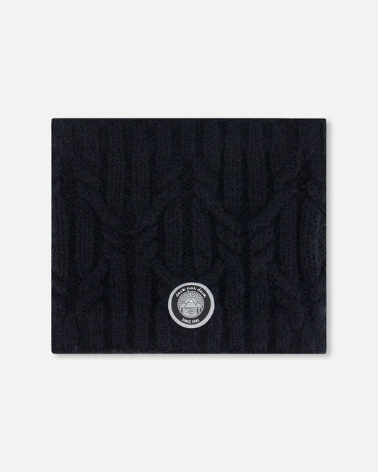 Knit Neckwarmer Black